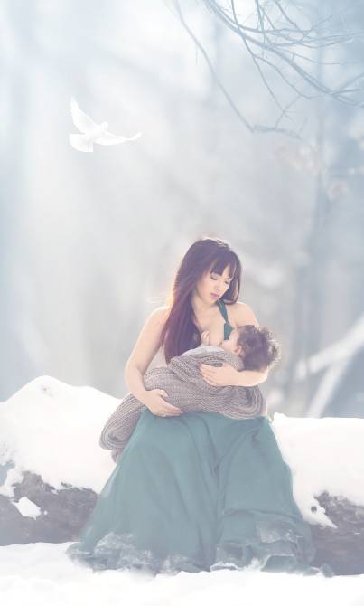 mamma allatta condizioni estreme