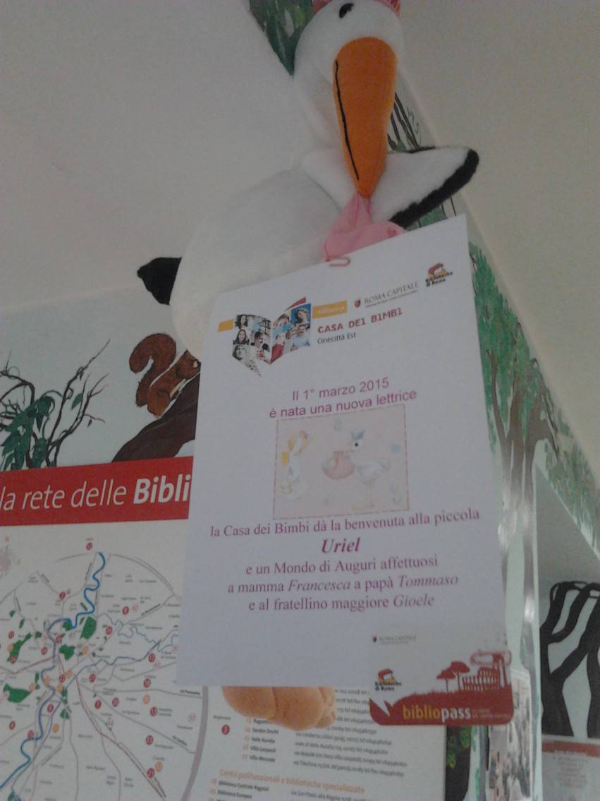 la cicogna porta in dono ai muovi nati la bibliopass