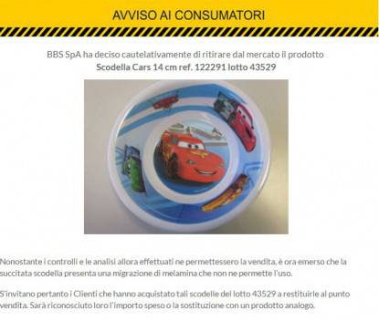 prodotto coop ritirato