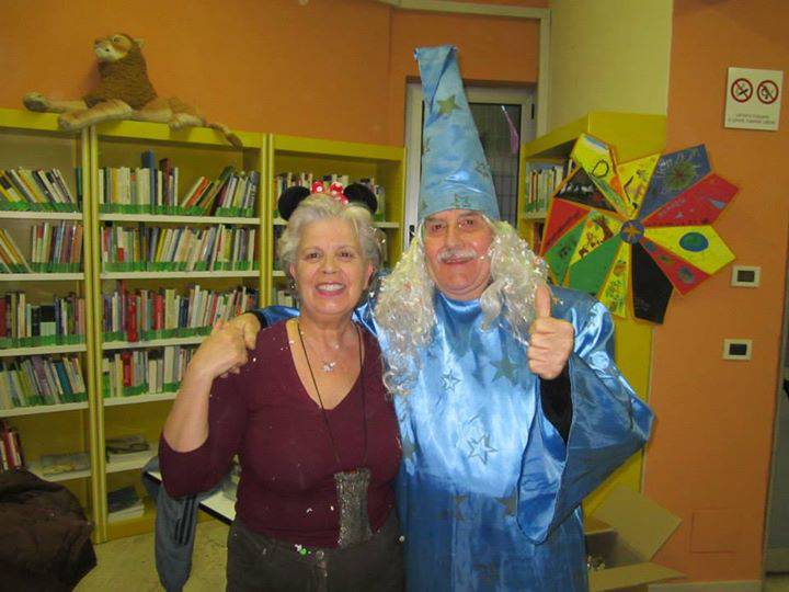 la signora delle favole con mago merlino