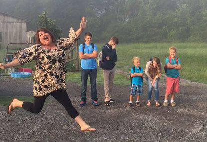 genitori primo giorno di scuola dettaglio