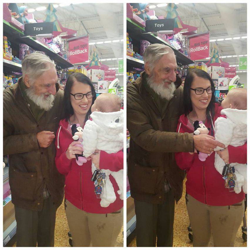 gesto generoso di un estraneo