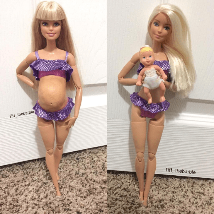 le barbie incinta