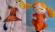 realizzare pupazzi dai disegni dei bimbi