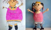 realizzare pupazzi dai disegni dei bimbi