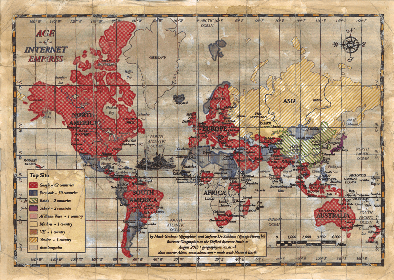 Mappa degli Imperi all'età di Internet