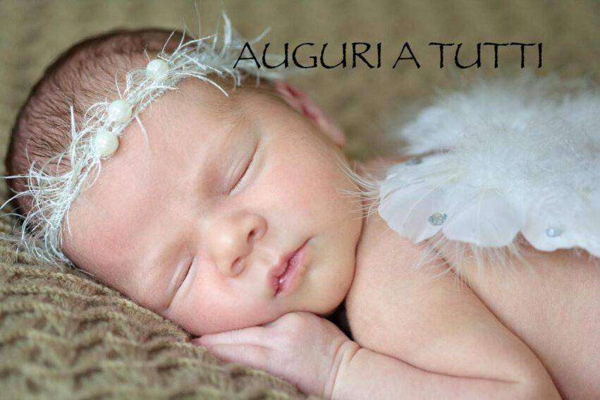 bambino angelo auguri