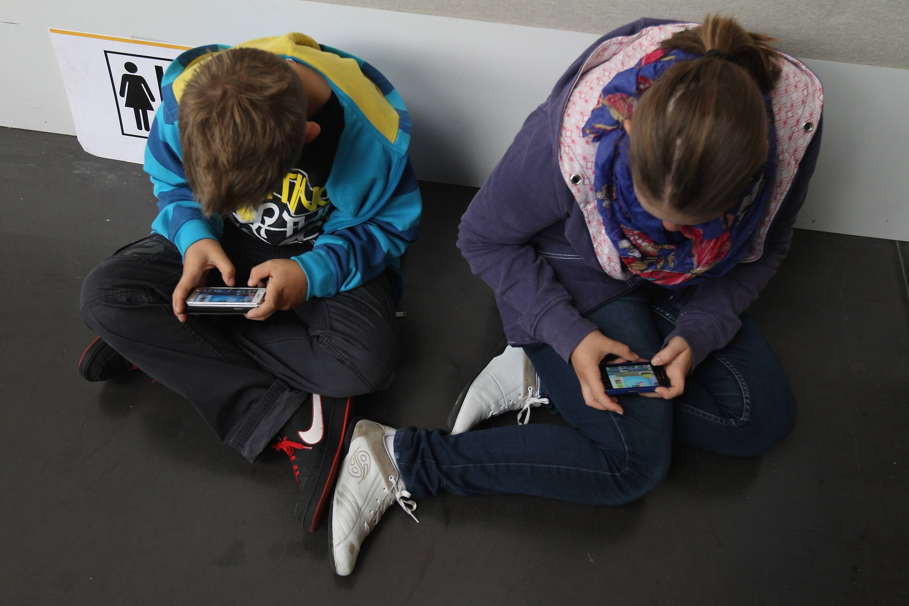 Children Using Smartphones