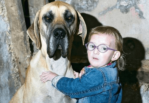 Bambina epilettica abbraccia il suo cane protettore