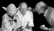 Yoda e il suo attore trucco-backstage