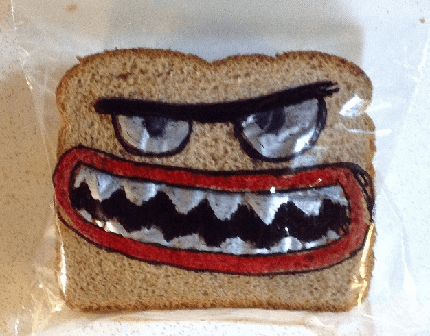 panino con la faccia