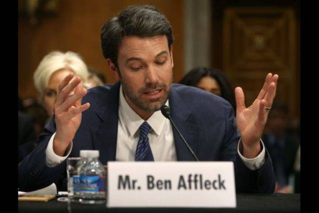 Ben Affleck in commissione al Senato USA