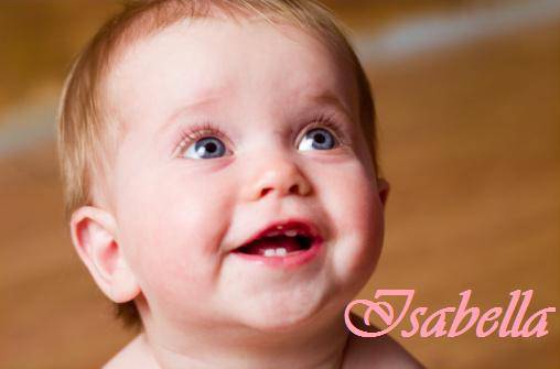 Amused baby boy (9-12 months) smiling, posing in studio, close-up, portrait