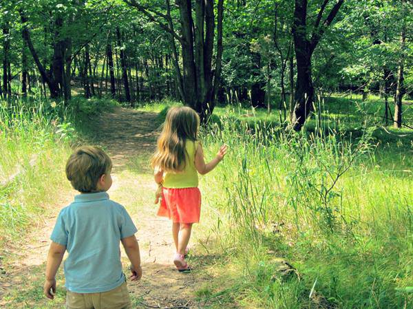 passeggiare nel verde