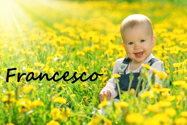 bambino felice nel verde