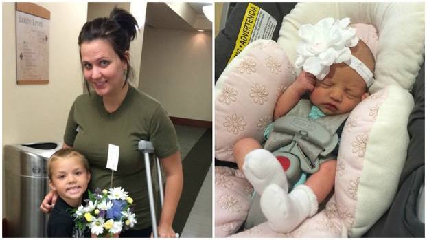 ashley-bridges e figlia