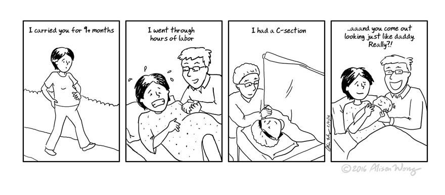 fumetti maternità