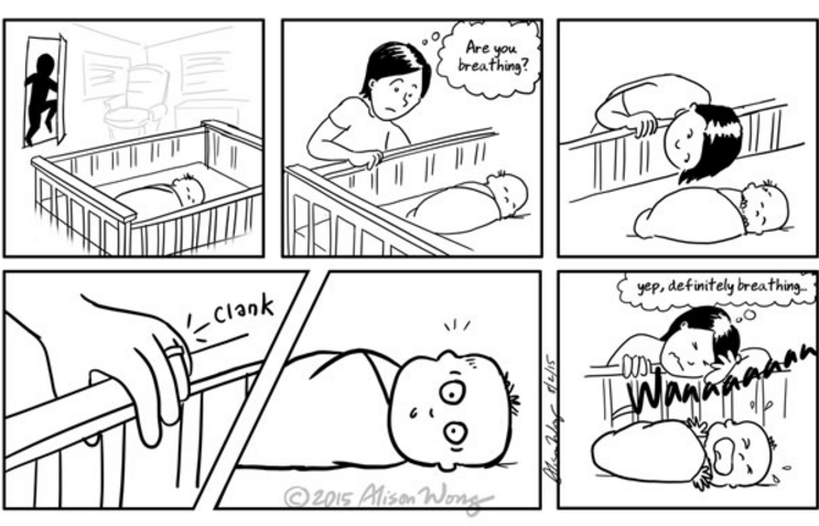 maternità con ironia vignette
