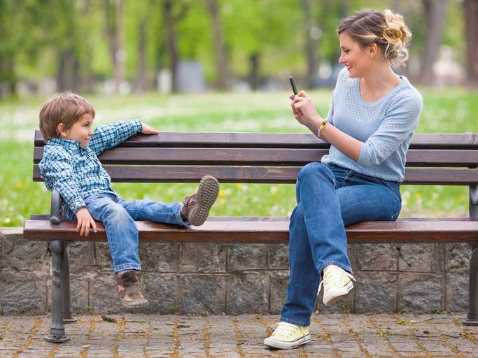 foto dei figli sui social 