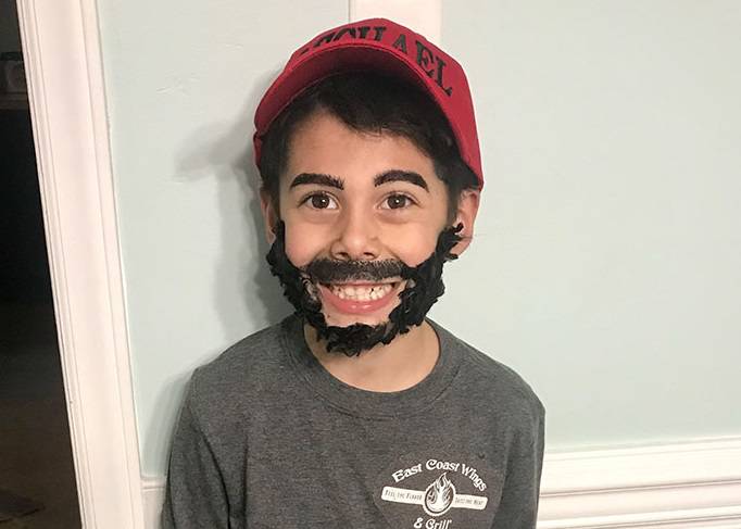 il costume di Halloween di un bambino