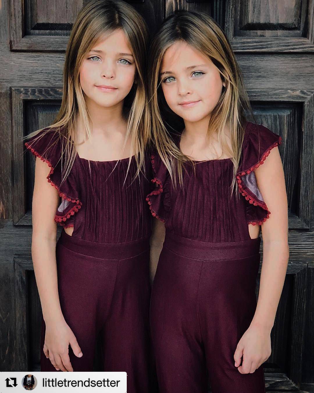 due gemelle di 7 anni sono considerate le bambine più belle del mondo