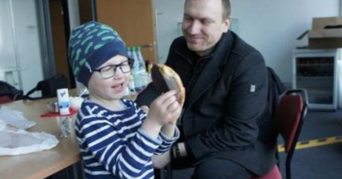 andreas graff e figlio malato solidarietà colleghi 