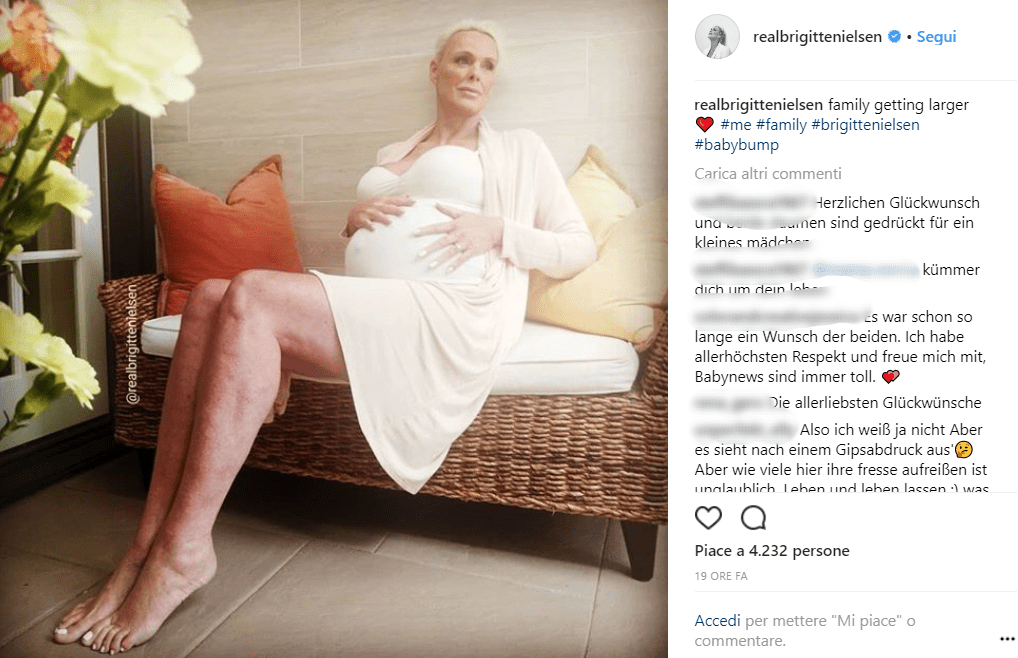 Brigitte Nielsen incinta