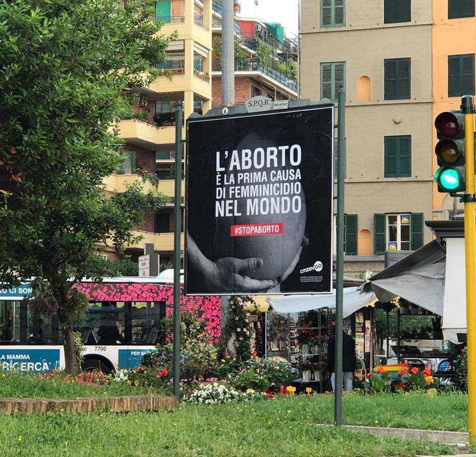 Cartelloni aborto CitizenGo