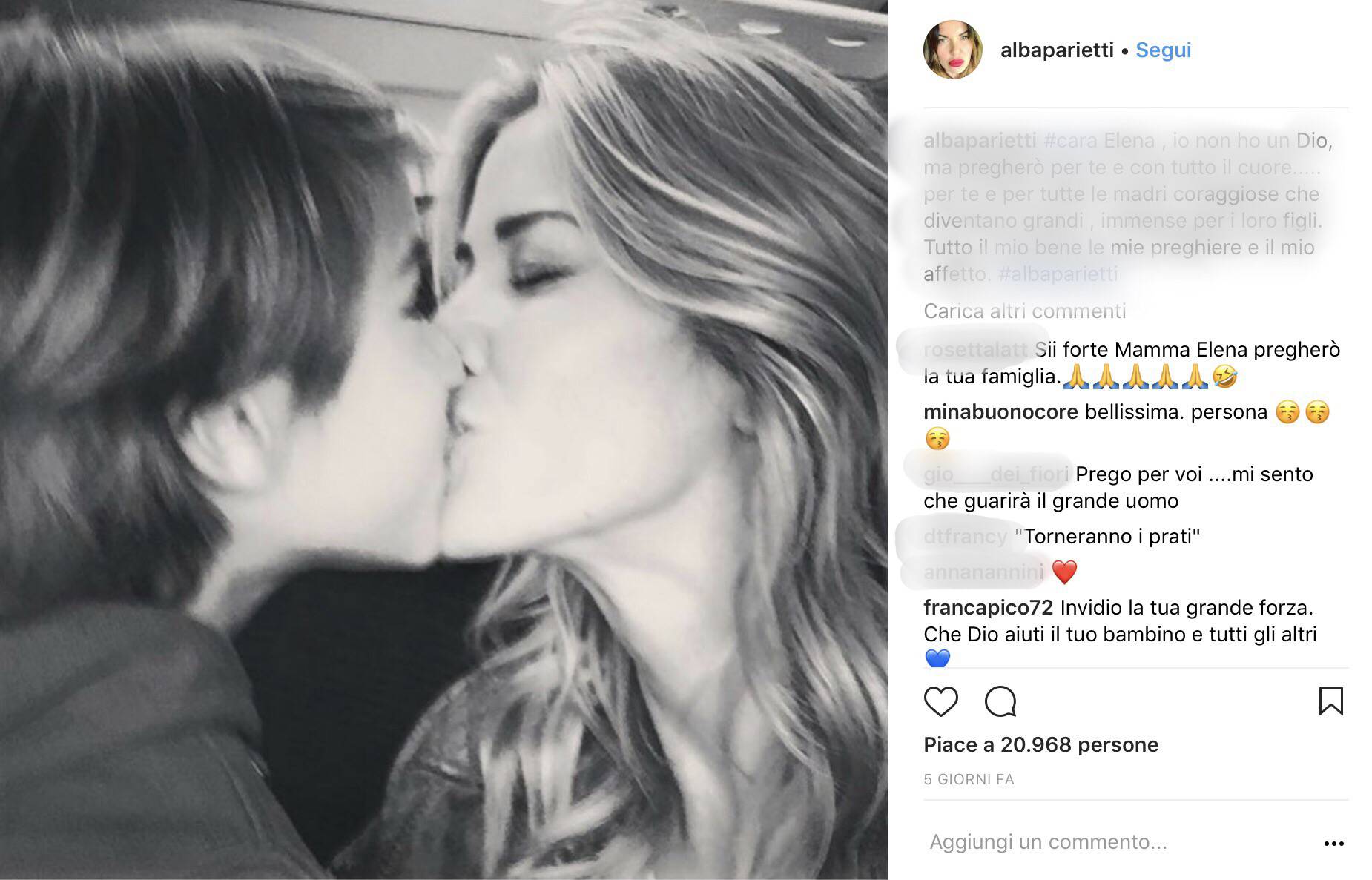 Alba Parietti Elena Santarelli