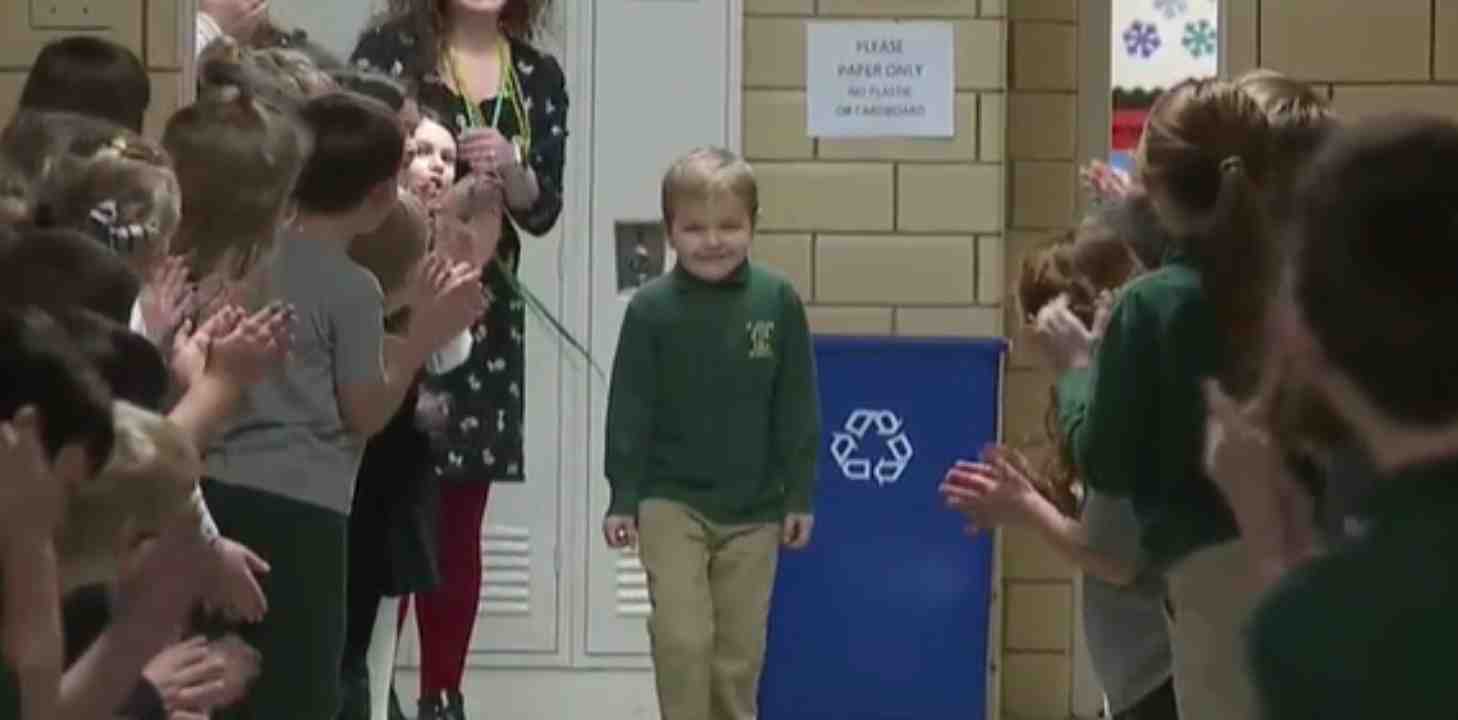 Bambino di 6 anni con leucemia