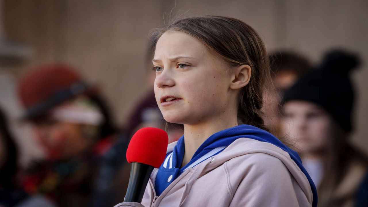 Greta Thunberg violentata