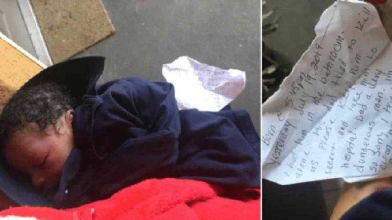 3 neonati abbandonati