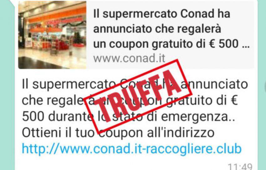 truffa conad coop esselunga