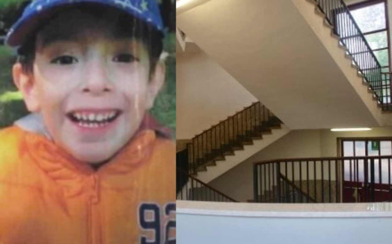 Bambino caduto dalla scale scuola