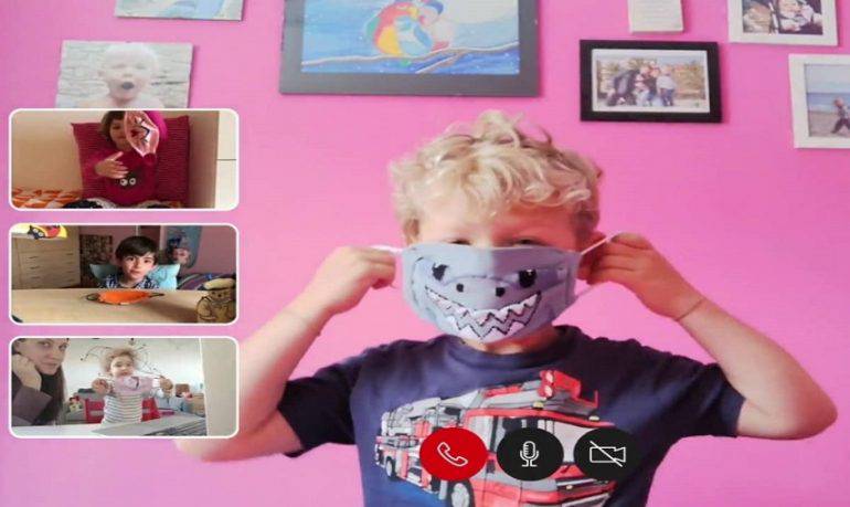 bambini mascherina video