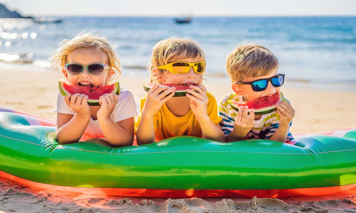 Spiaggia bambini pranzo