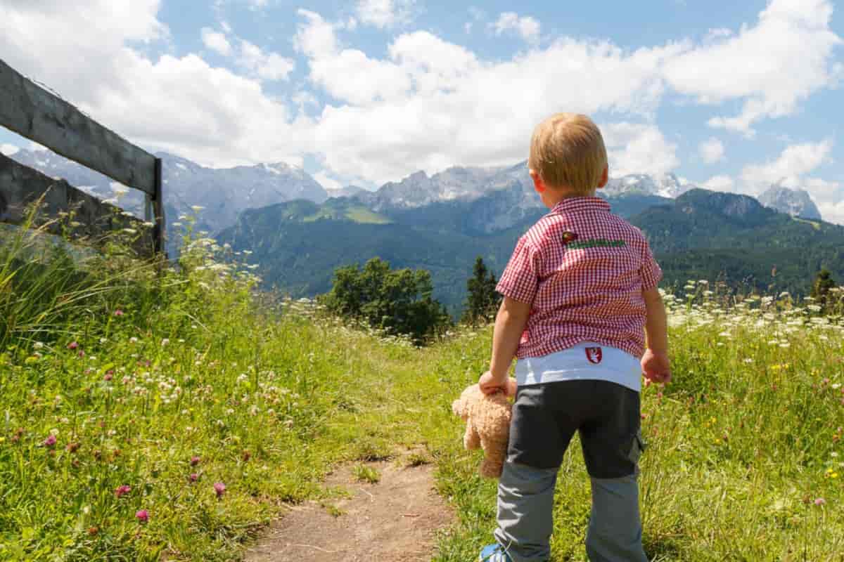 montagna bambini