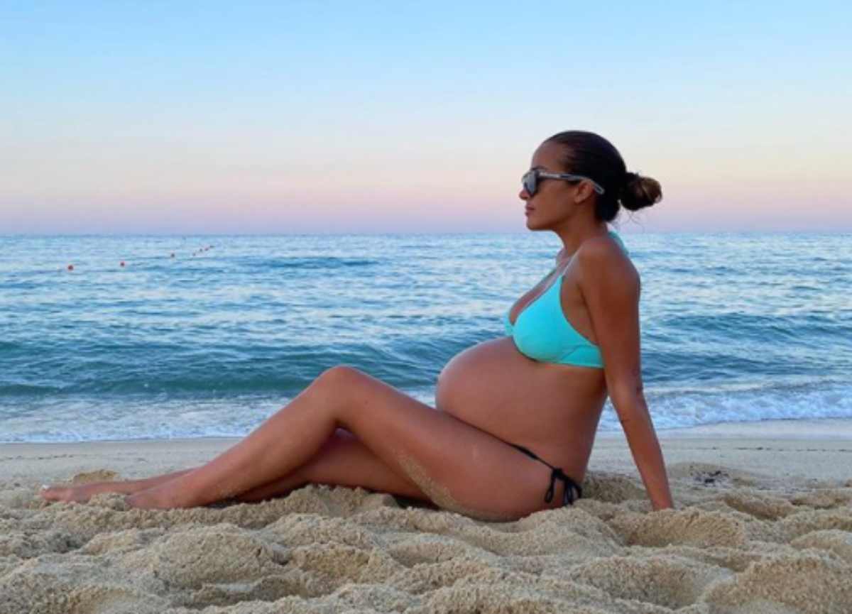 Giorgia Palmas gravidanza alla fine