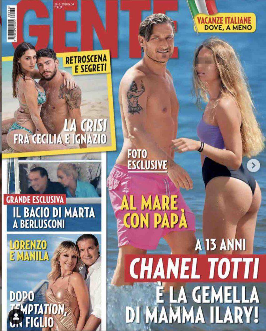 copertina gente Totti