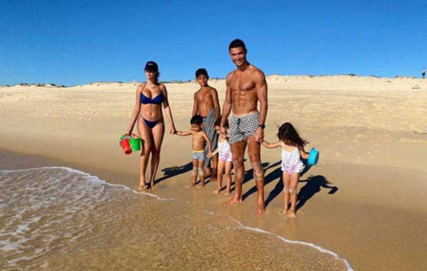 Cristiano Ronaldo e bambini