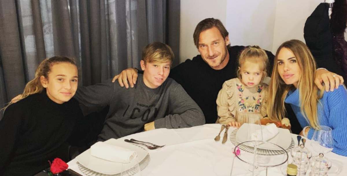 Francesco Totti e figli