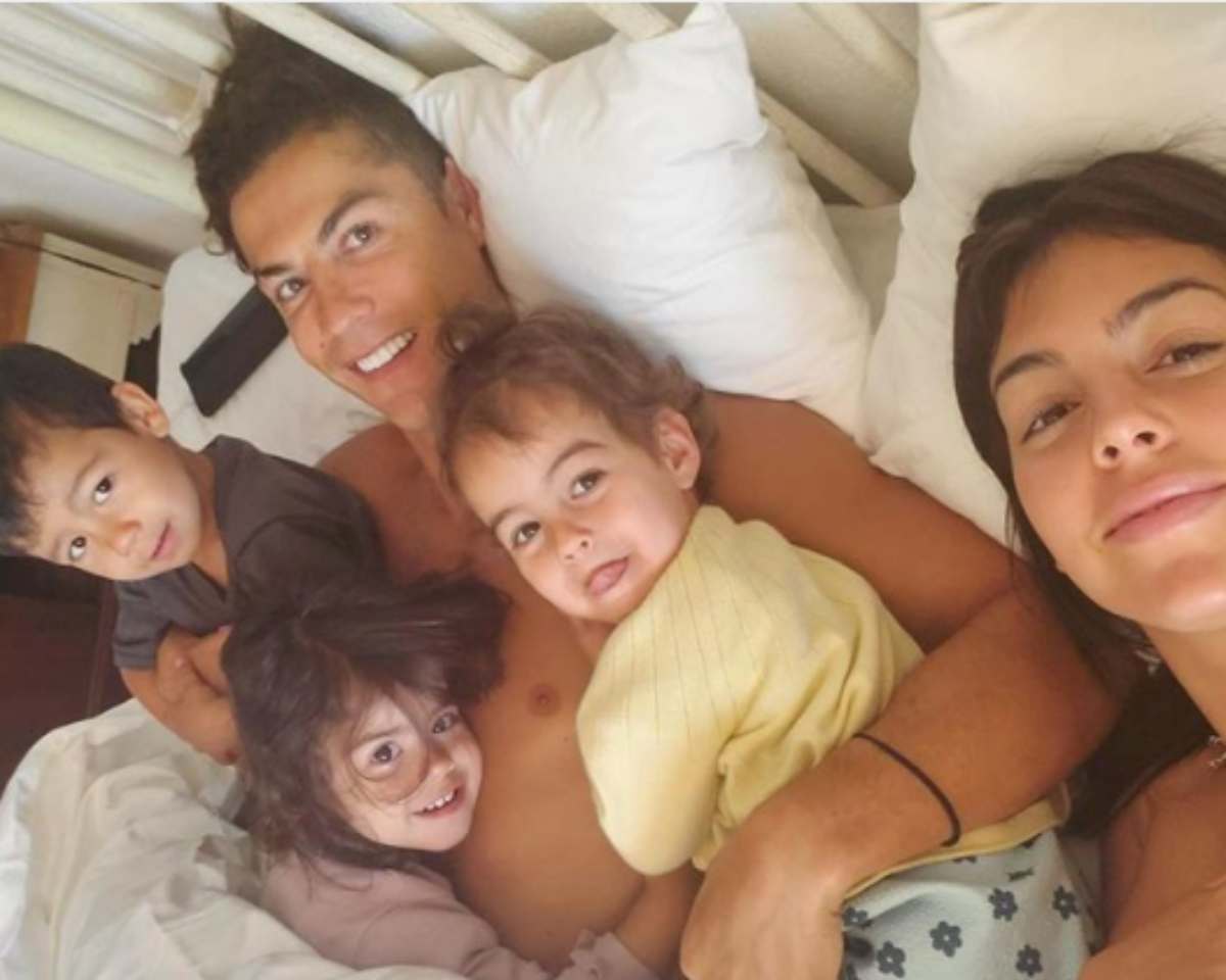 Ronaldo coi figli