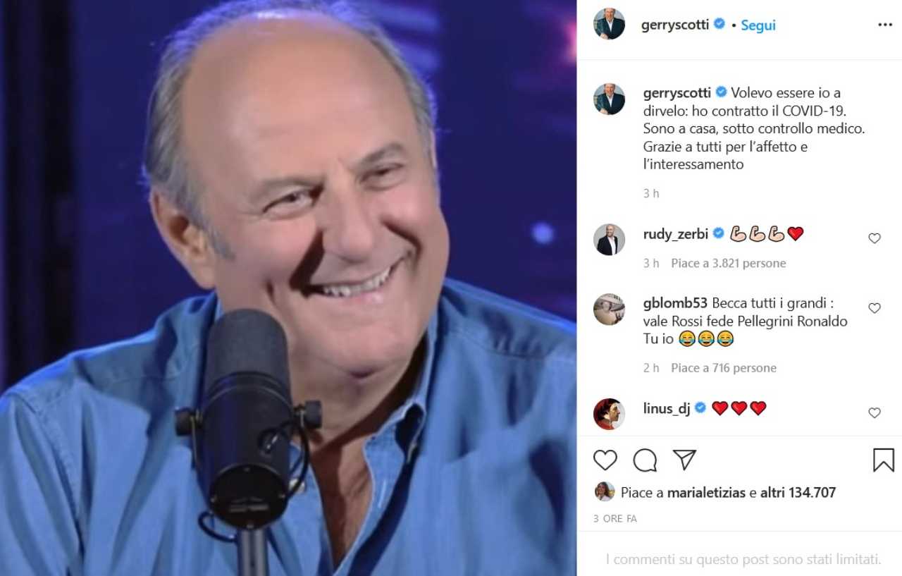 Gerry Scotti (fonte Instagram @gerryscotti)