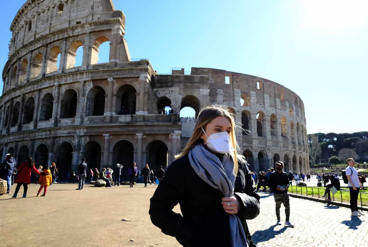 mascherine aperto roma lazio vip