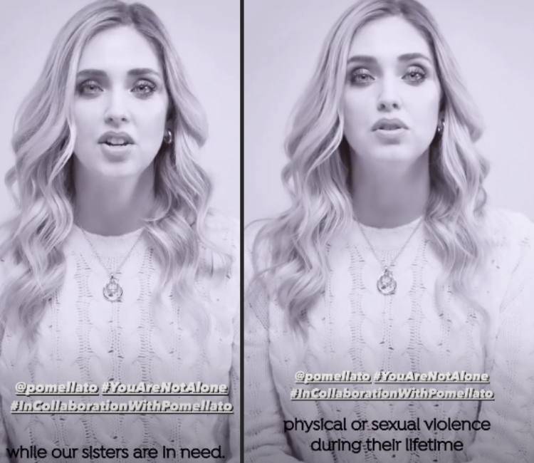 Ferragni giornata contro violenza su donne