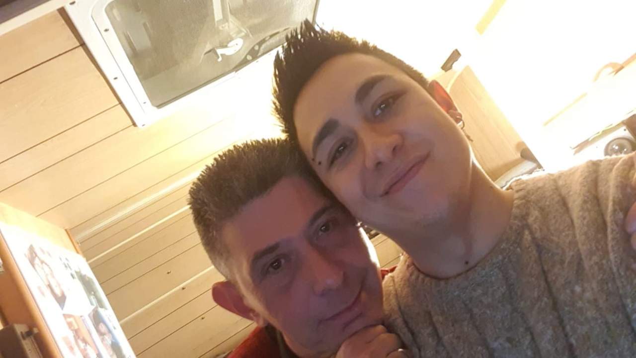 Federico Scotta riabbraccia il figlio