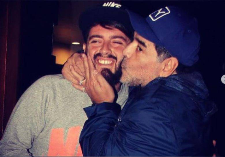 Maradona e figlio