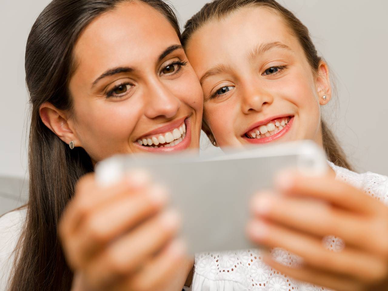 mamma e figlia selfie