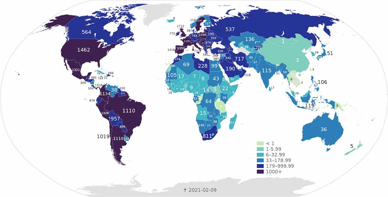 Covid 19 mappa mondo