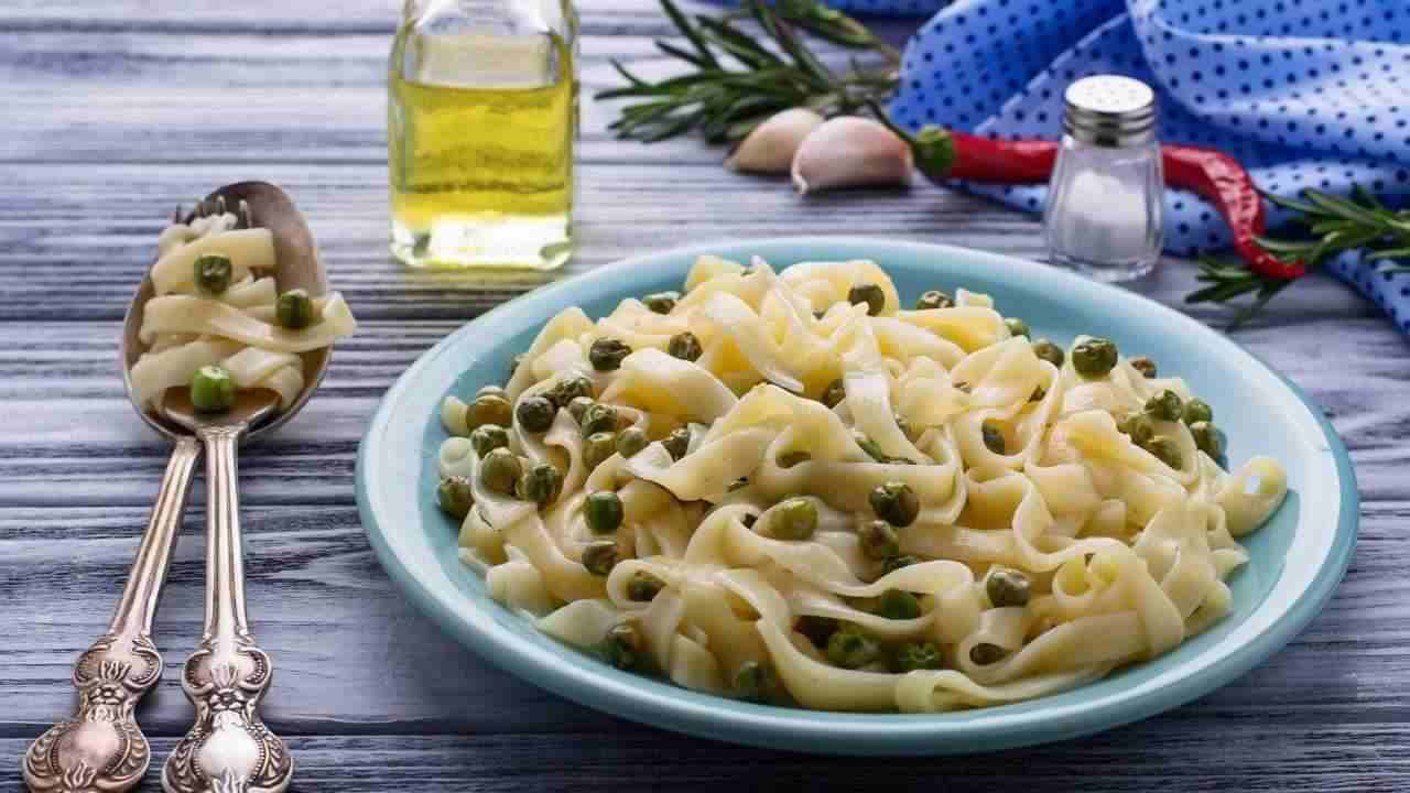 pasta piselli cremosa
